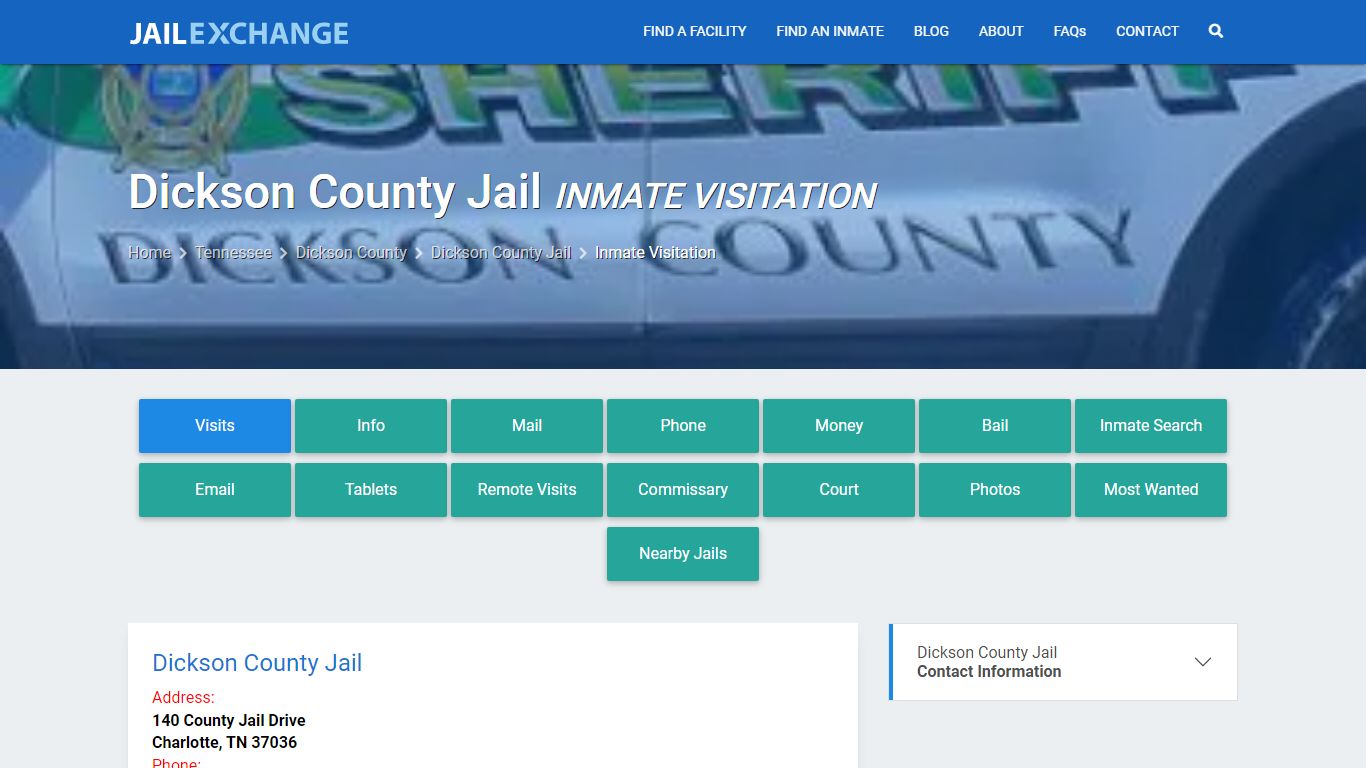 Inmate Visitation - Dickson County Jail, TN - Jail Exchange